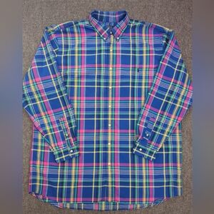 Polo Ralph Lauren Performance Plaid Button Down Shirt 2XLT NWOT, Easter, Preppy